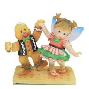 My Little Kitchen Fairies Gingerbread Cookie Fred & Ginger Fairie Fairy Figurine